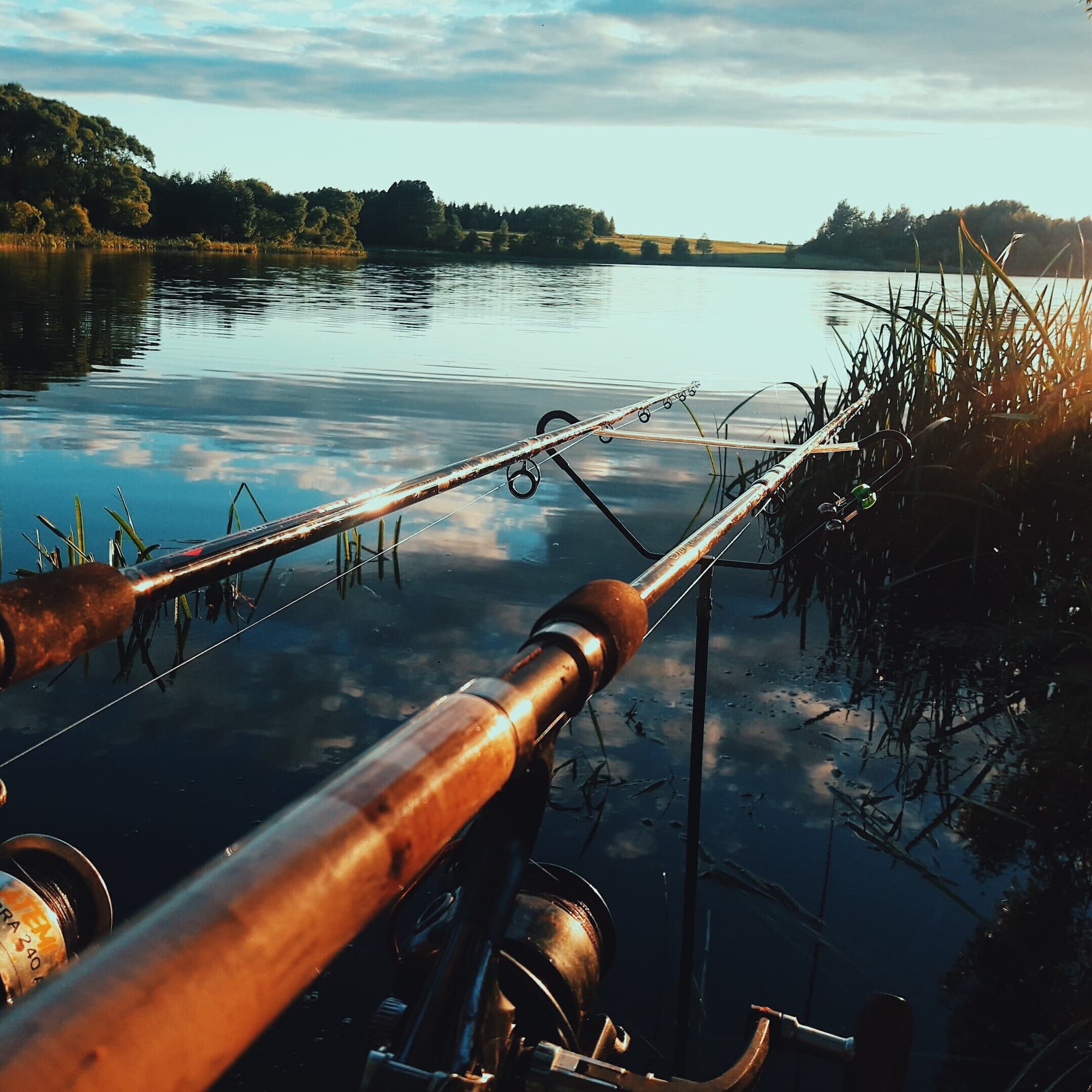Fishing on the lake