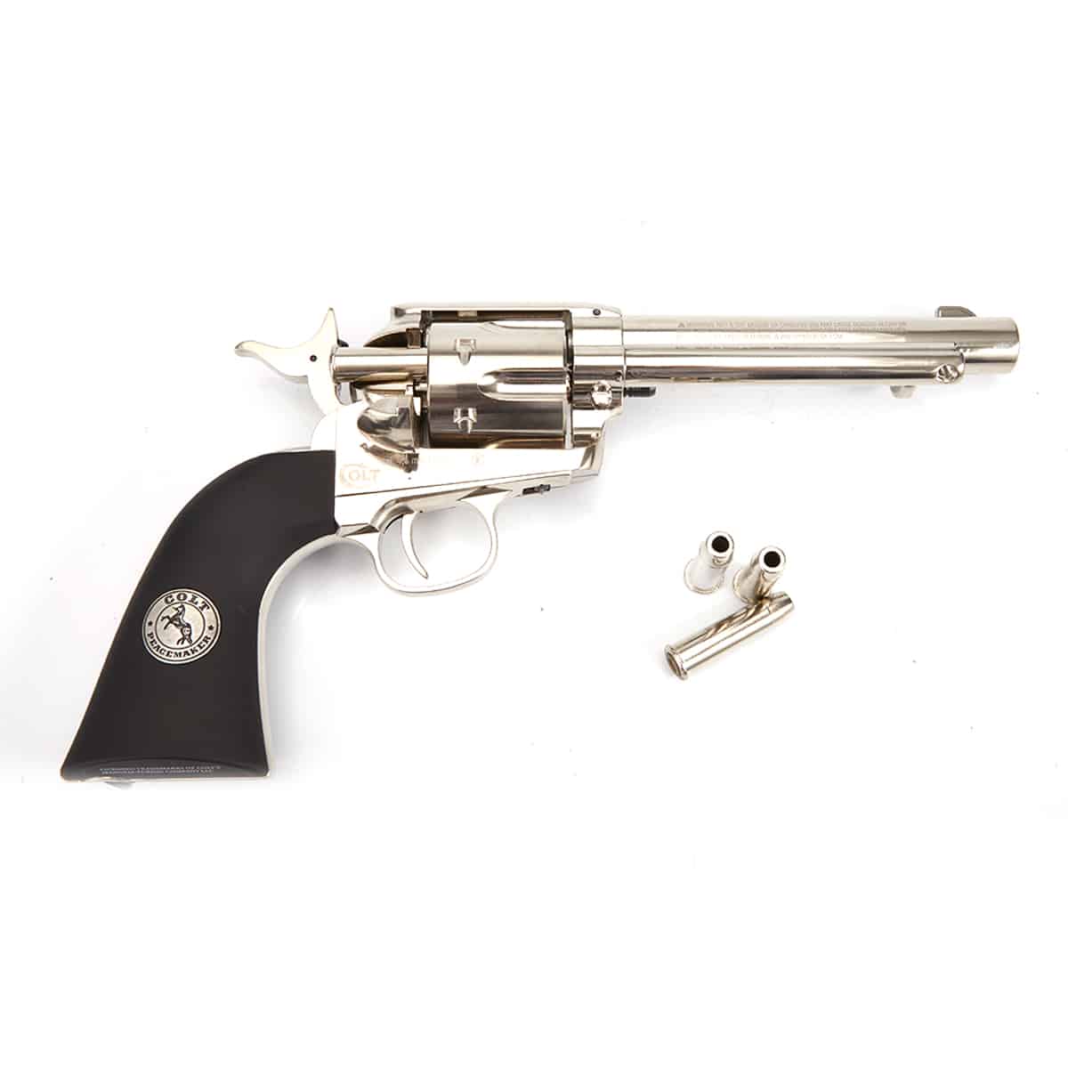 Pistola Colt Peacemaker Nikel Cal. 4.5 - Imagen 2