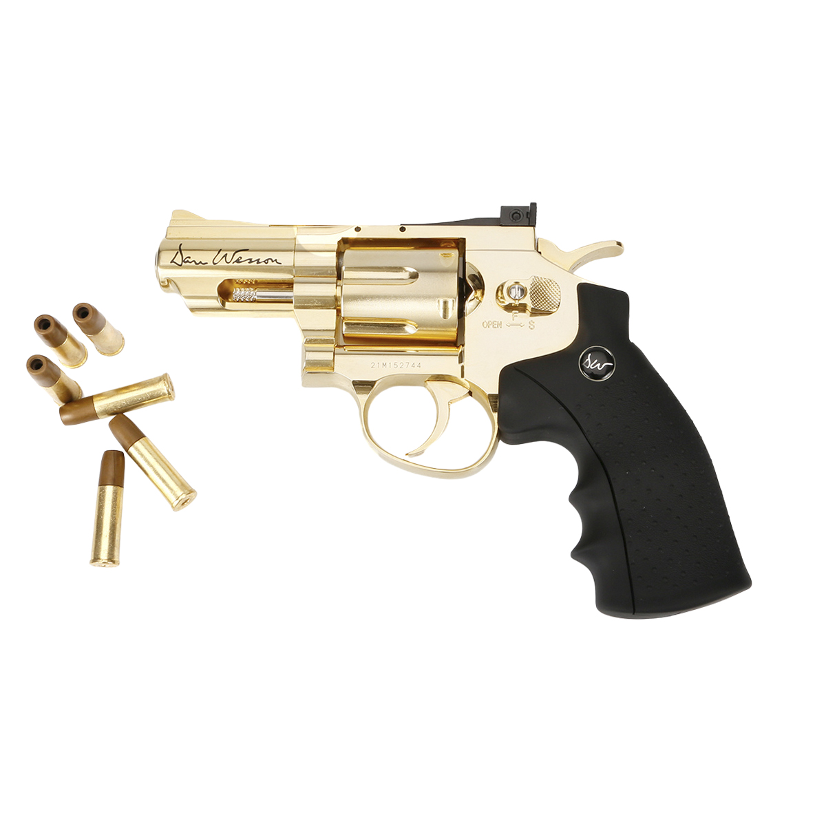 Revolver Dan Wesson 2.5" Gold Full Metal Cal. 4.5 mm - Imagen 2